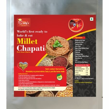 Ready to eat millet chapathis